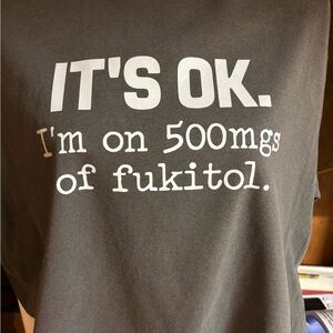 custom design print  a sarcastic T-shirt that says I’m on 500 mg